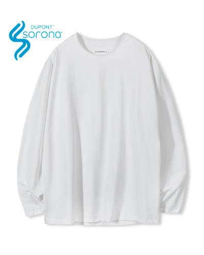 (올시즌) Sorona® BASIC COTTON LAYERING T-SHIRT_OFF WHITE