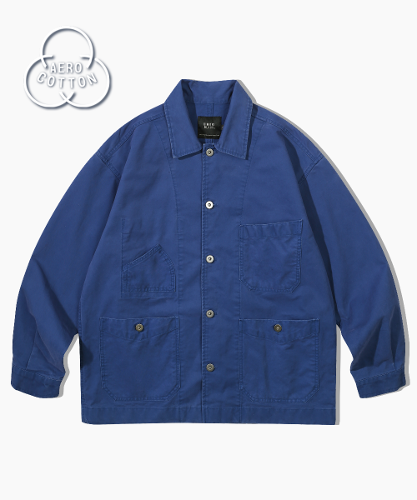 HEAVY COTTON FRENCH WORK JACKET_BLUE